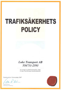 Trafiksäkerhetspolicy